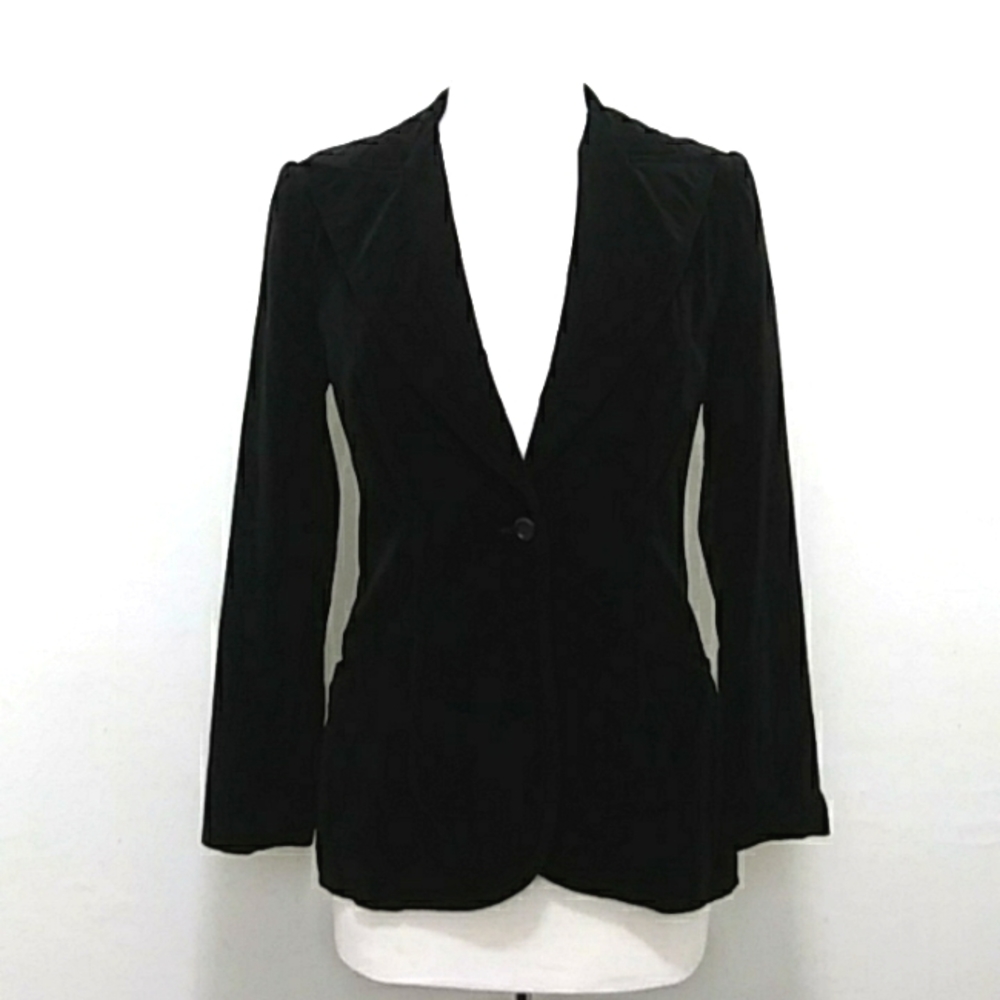 Black Velvet Whip O Will Vintage Size 9/10 Blazer - Picture 5 of 15